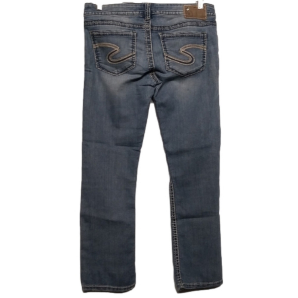 Silver Santorini Size 28 Jeans Straight Leg Ankle